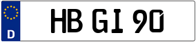 Trailer License Plate